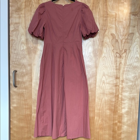 Madewell Elegant Mauve Puff Sleeve Dress - Picture 3 of 3